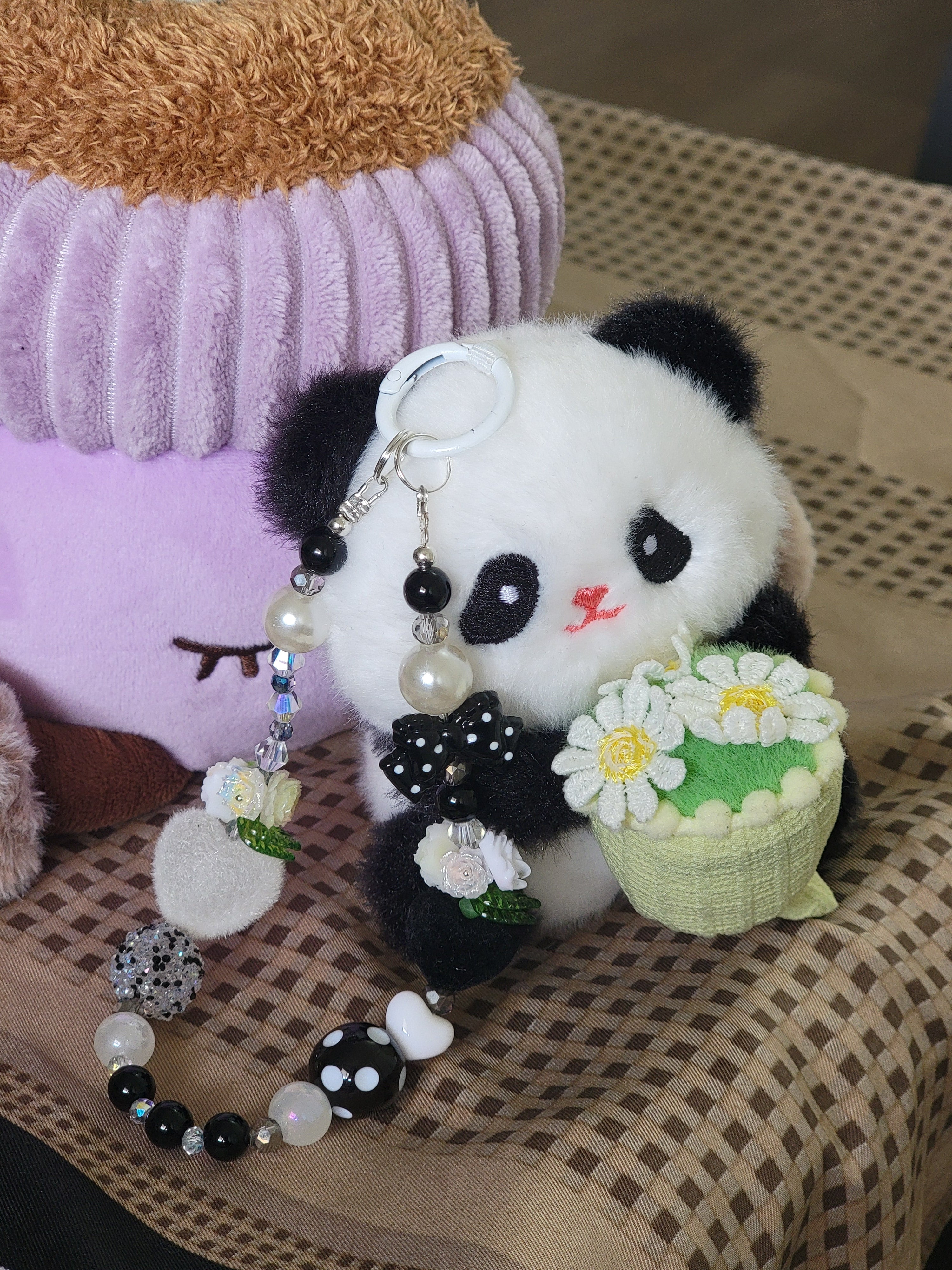 Panda Plushie Keychain